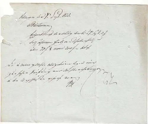 Baden - 1825 Brief  CONSTANZ L2r mit Inhalt  (12140