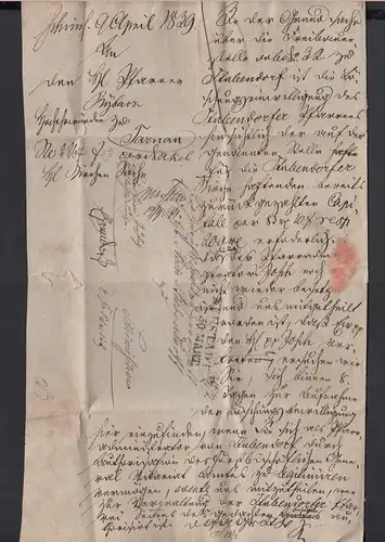 Preussen 1839 NEUSTADT o/s L2 Brief mit einigen Seiten Inhalt  (24514