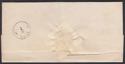 Preussen UMSCHLAG 1866 MAGDEBURG K2 nach AMMENSLEBEN   (24524