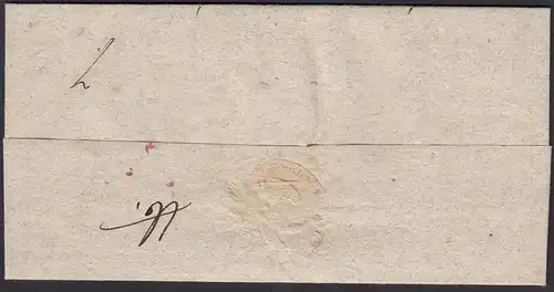 Preussen Brief 1827 SCHWETZ L2 (Świecie) Pommern nach STARGARD mit Inhalt (24534