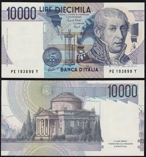 Italy - 10000 10.000 Lire Banknotes 1984 aUNC (1-) Pick 112a  (14798
