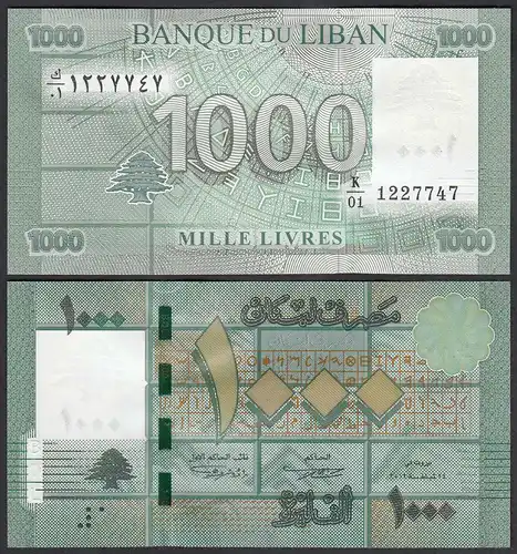 747 Libanon - Lebanon - 1000 Livres Pick 90 UNC (1)    (25483