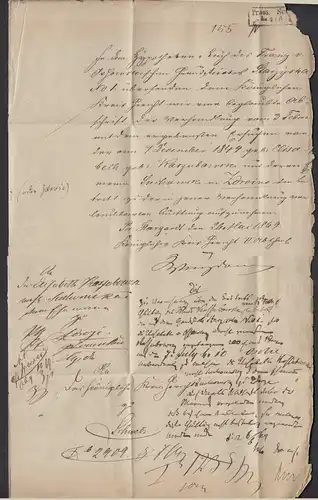 Brief K1 Preussisch Stargardt 1869 Umschlag nach SCHWETZ   (25634