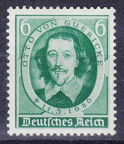 Deutsches Reich DR Mi. 608 ** Otto v.Guericke 3.Reich 1936 (10730