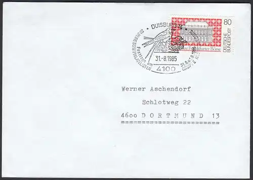 Duisburg Brief 1985 Vögel Birds Wildlife im Stempel   (25916