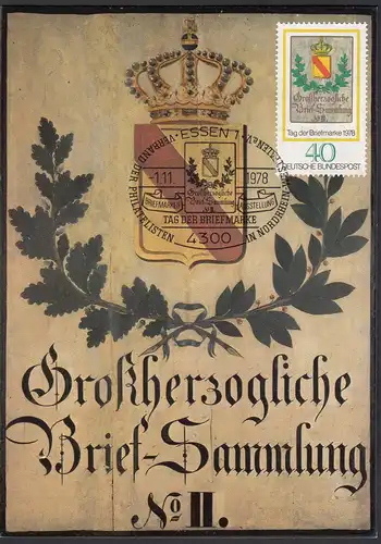 BRD BUNDESREPUBLIK Mi 980 Maximumkarte 1978 Baden Posthausschild   (26135