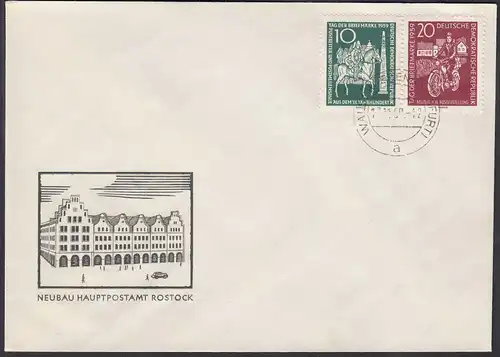 DDR FDC Tag der Briefmarke Mi.735-36 Stempel 17.11.1959     (26222