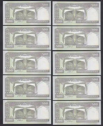 IRAN (Persien) - 10 Stück á 500 RIALS (2003) Sign 28 Pick 137Ac UNC (1)  (89044