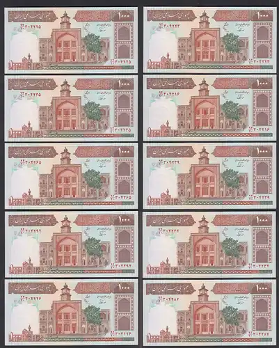 IRAN (Persien) - 10 Stück á1000 RIAL Sign 25 Pick 138f UNC (1)   (89053