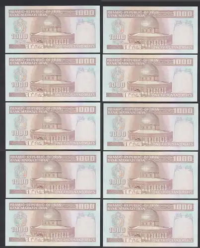 IRAN (Persien) - 10 Stück á1000 RIAL Sign 25 Pick 138f UNC (1)   (89053