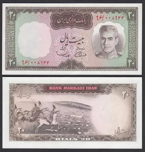 PERSIEN - PERSIA - IRAN 20 RIALS (1969) Pick 84 sig 11 UNC (1)     (26504