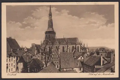 AK Osnabrück Blick auf die Marienkirche   (16909