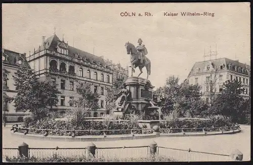 AK Cöln Köln Kaiser Wilhelm Ring 1916 gelaufen  (17088