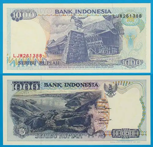Indonesien - Indonesia 1000 Rupiah 1992/1995 Pick 129d UNC (1)   (18707