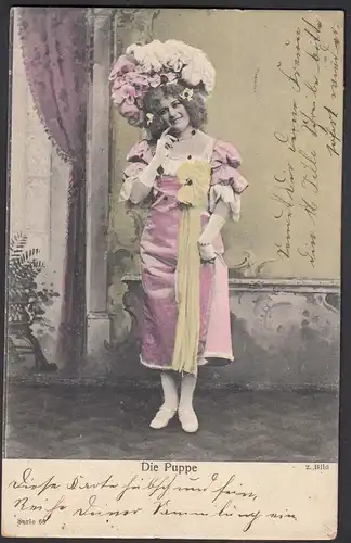 AK 1902 Jugendstil Die Puppe 2.Bild von HOVESTADT n. ARNSBERG   (26690