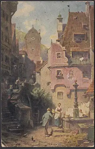 AK Spitzweg Der ewige Kochzeiter 1919 aus Eschwege    (26688