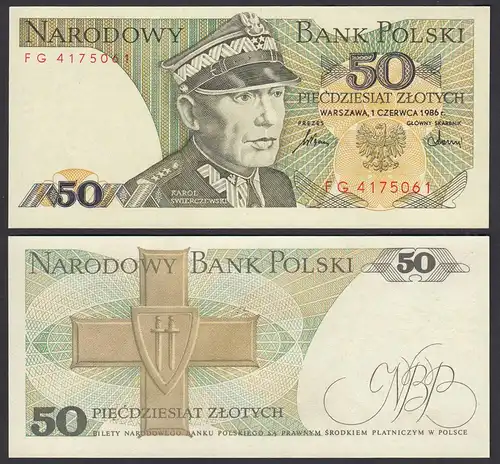 Polen - Poland 50 Zlotty Banknote 1986 Pick 142c UNC (1)  (26761