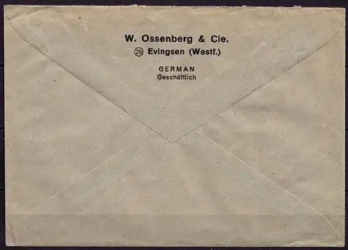 EVINGSEN üben ALTENA 1947 Bedarfsbrief EF 24 Pfg.Mi.925 n.Gelsenkirchen   (6913