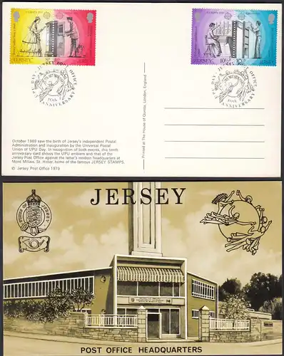 Jersey 1979 Europa Postcard UPU Day Mi. 192-195 FDC  (27154