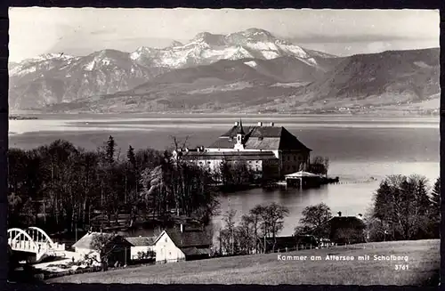 AK Kammer am Attersee mit Schofberg echt Foto    (6975