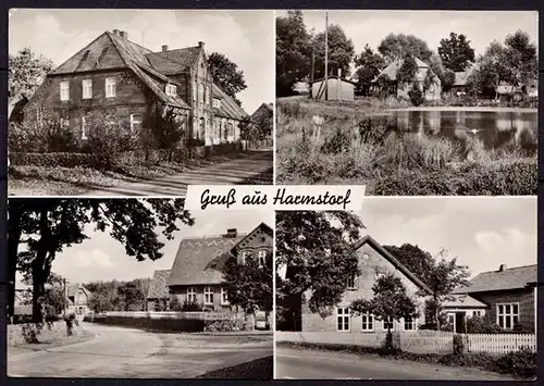 AK Harmstorf Dahlenburg 4- Bild Karte Pension Tiede echt Foto    (6971