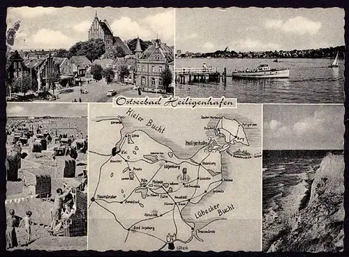 AK Heiligenhafen Ostseebad Mehrbildkarte 1962   (6967