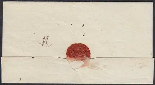 PYRITZ L2 ca. 1817 (Pyrzyce) Umschlag nach STETTIN   (27346