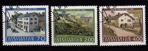 Liechtenstein Mi.1212-14 used Einheimische Maler 1999    (c138