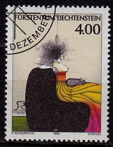 Liechtenstein Mi.1123 used Zeitgenössische Kunst 1995    (c145