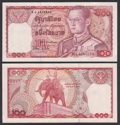 Thailand - Siam 100 Bath ND (1978) Rama IX. sign 60 Pick 89 VF/XF (2/3)   (27545