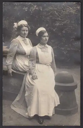 AK Foto Krankenschwestern 1913 gelaufen    (27657