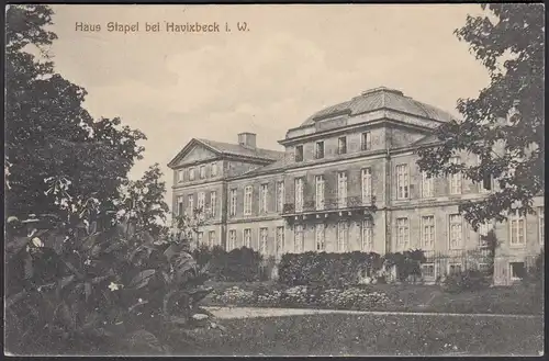 AK Schloss Stapel Front bei Havixbeck bei Coesfeld Münster 1910   (65015