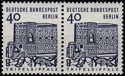 BERLIN - 40 Pfennig Bauwerke im Paar postfrisch Mi. 245 MNH   (65048