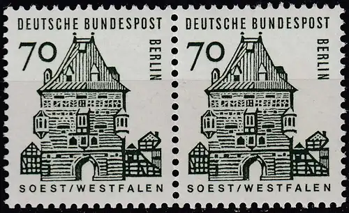 BERLIN - 70 Pfennig Bauwerke im Paar postfrisch Mi. 248 MNH   (65049
