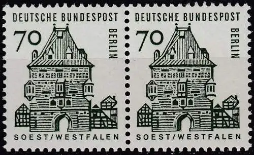 BERLIN - 70 Pfennig Bauwerke im Paar postfrisch Mi. 248 MNH   (65049