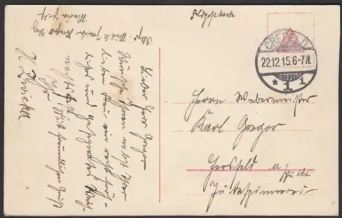 AK Ein gesundes Weihnachtsfest s/w 1.WK 1915 Feldpost Soldat im Felde   (65085