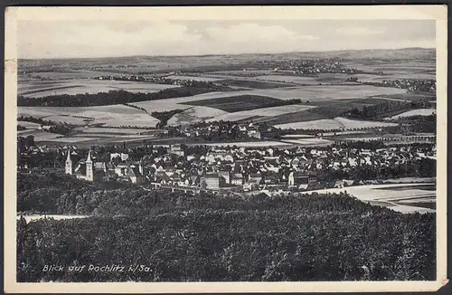 AK 1937 Blick auf Rochlitz Sachsen Gesamtübersicht    (65086