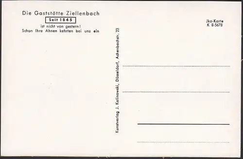 AK Krefeld Gaststätte Zillenbach am Hauptbahnhof Ecke Neuhser-Str.    (65094