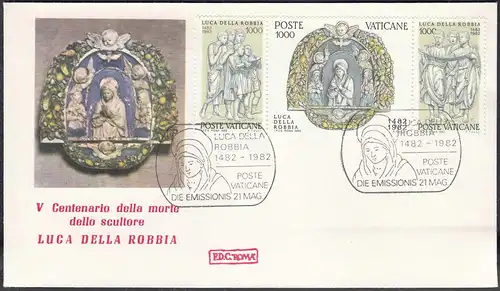 Vatican City -  FDC 1982 Pope John Paul the 2nd Michel 805-07   (65113