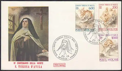 Vatican City -  FDC 1982 Pope John Paul the 2nd Michel 808-10    (65115