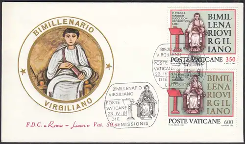 Vatican City -  FDC 1981 Pope John Paul the 2nd Michel 783-84    (65116