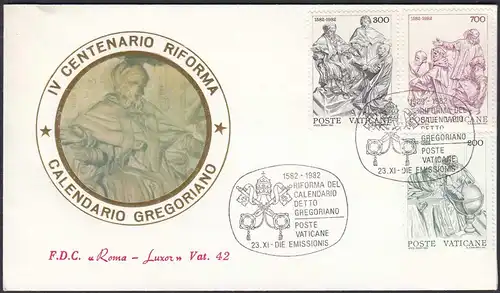 Vatican City -  FDC 1982 Pope John Paul the 2nd Michel 811-13    (65117