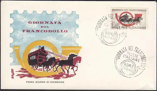 Italien - Italia 1960 FDC Postkutsche   (65119