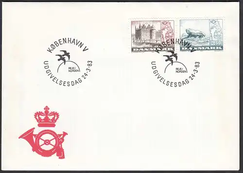 Dänemark - Denmark 1983 FDC Mi 772-73 Tourismus in Skandinavien   (65132