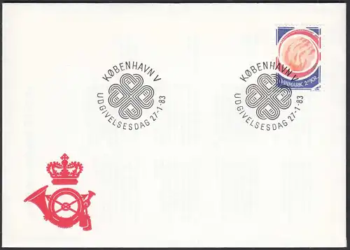 Dänemark - Denmark 1983 FDC Mi 767 Weltkommunikationsjahr    (65134