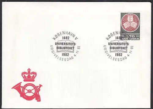 Dänemark - Denmark 1982 FDC Mi 766 Universitätsbibliothek  (65137