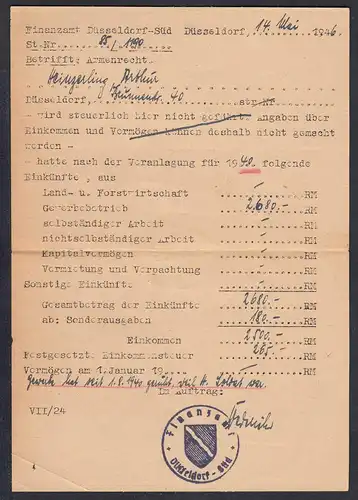 DEUTSCHES REICH 1941 R.Orts-Brief Düsseldorf mit Inhalt   (65162