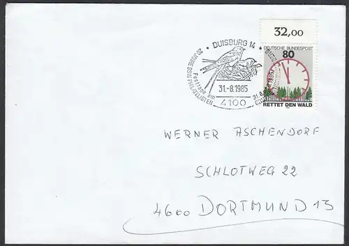 Duisburg 1985 Stempel Tiere Vögel Birds   (65257