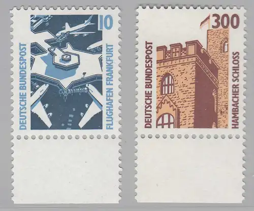 Bund BRD 1988 Mi.1347-1348 ** Sehenswürdigkeiten Unterrand   (65303