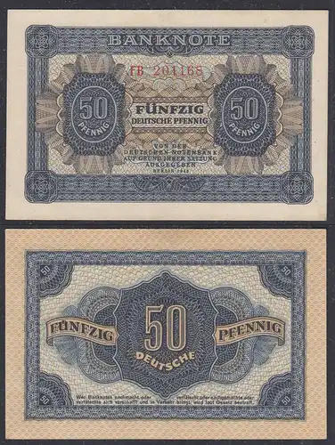 DDR 50 Pfennig 1948 Ro 339b XF+ (2+) Serie FB   (28079